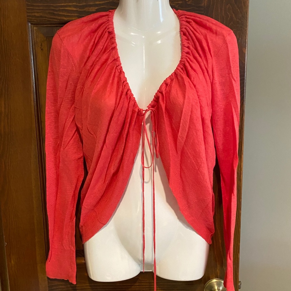 DKNY open front light sweater. New with tags.